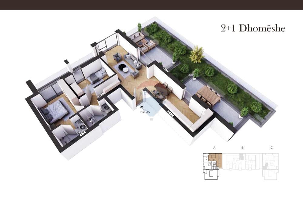 Penthouse à venda dardani, Prizren! O penthouse tem uma área de 146,3 m² e é uma construção nova. (2)