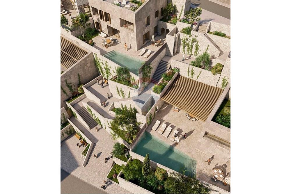 Shitet apartament 1+1 me pamje të lire nga deti tek folie village në jale. (3)