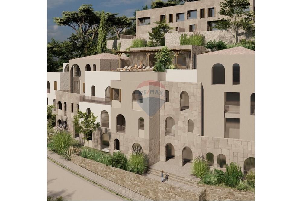 Shitet apartament 1+1 me pamje të lire nga deti tek folie village në jale. (4)