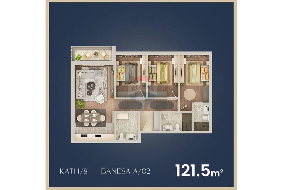 Apartment for sale dardani, Prizren! The apartment has 121.5 m² and is newly built. (2)