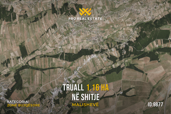 Terreno 1,16 ha in vendita a malishevë