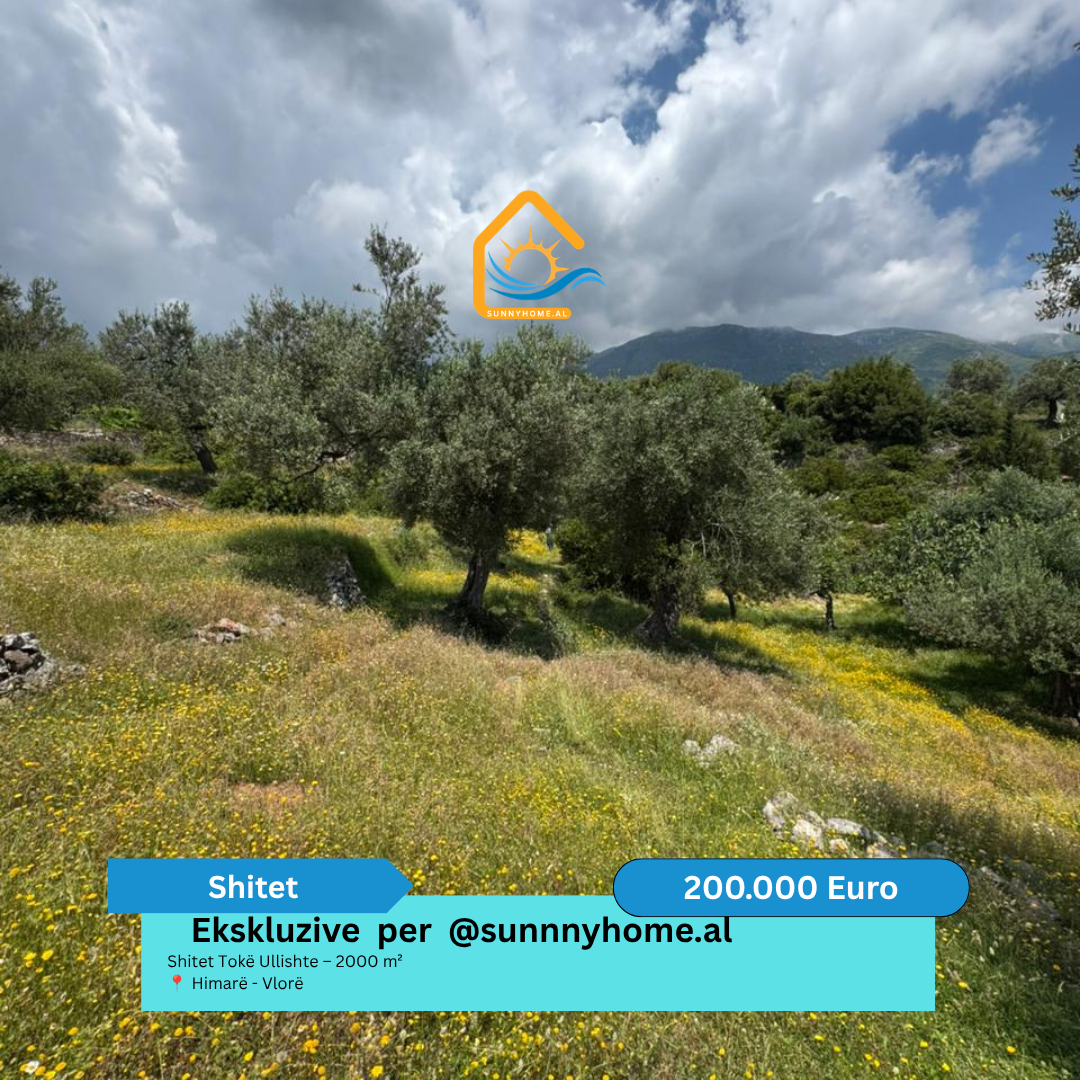 ‼️ exclusivo em Vlorë para sunnyhome.al ‼️ terreno à venda ullishte – 2000 m² himarë – Vlorë preço: 200.000 euros
