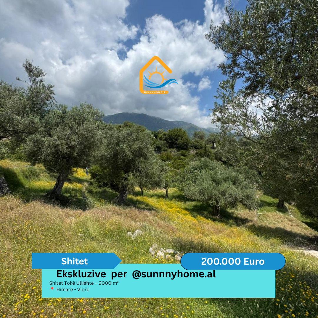 ‼️ exclusivo em Vlorë para sunnyhome.al ‼️ terreno à venda ullishte – 2000 m² himarë – Vlorë preço: 200.000 euros