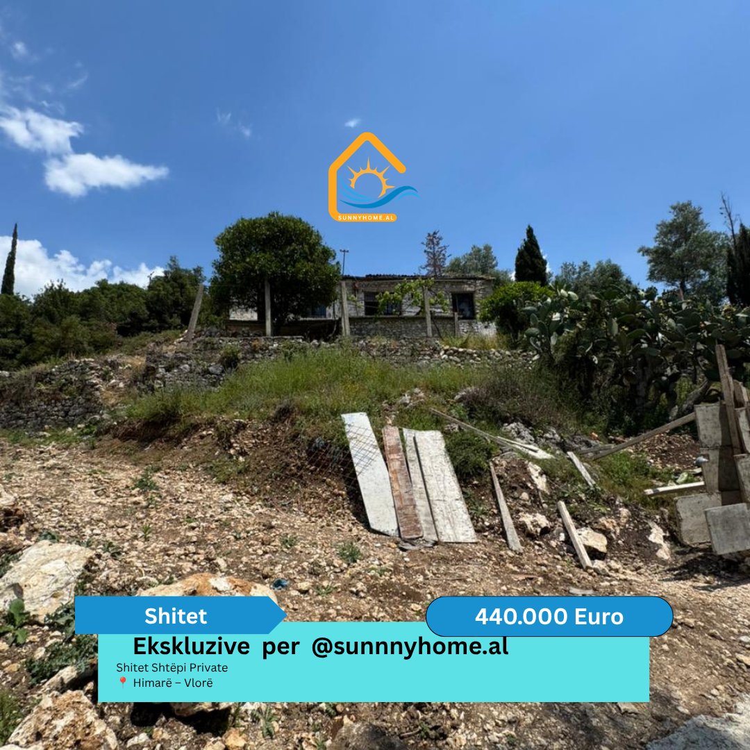 ‼️ exclusivo em Vlorë para sunnyhome.al ‼️ terreno à venda ullishte – 2000 m² himarë – Vlorë preço: 200.000 euros