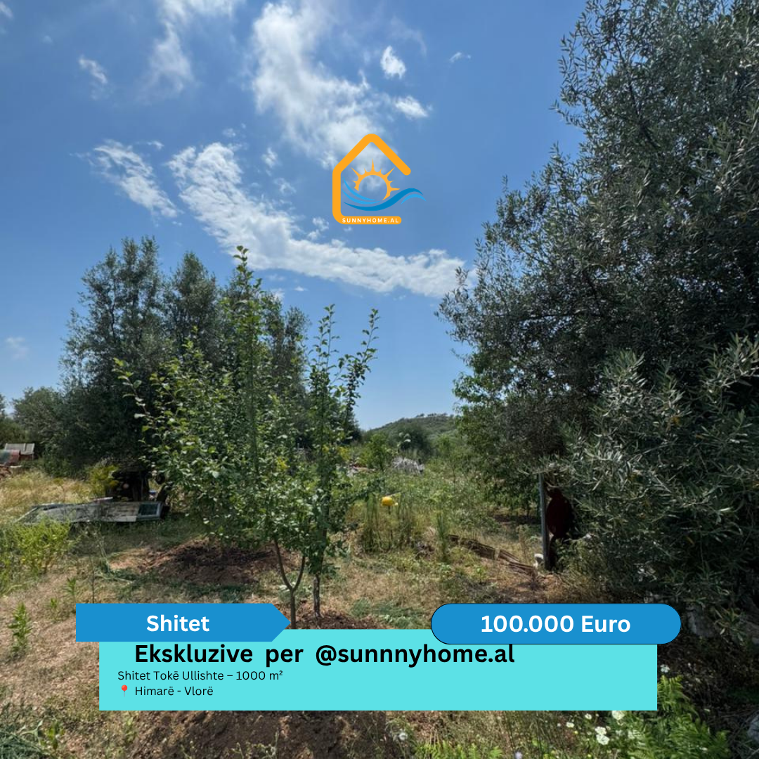 ‼️ exclusivo en Vlorë para sunnyhome.al ‼️ terreno en venta ullishte – 1000 m² himarë – Vlorë precio: 100.000 euros