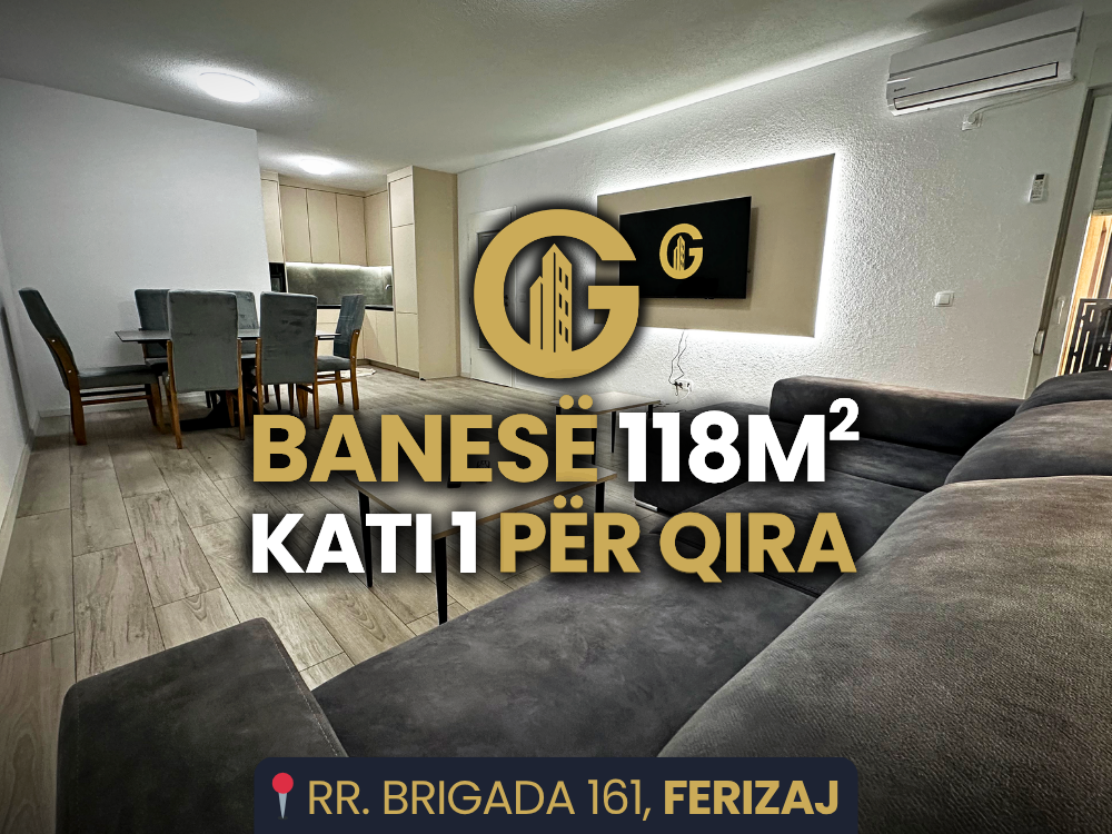 Banesë 118m² për qira, kati 1