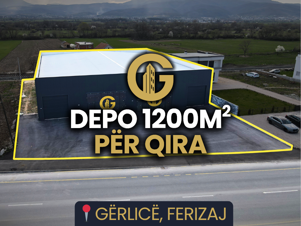 Depo/objekt 1200m² për qira në gërlicë, Ferizaj