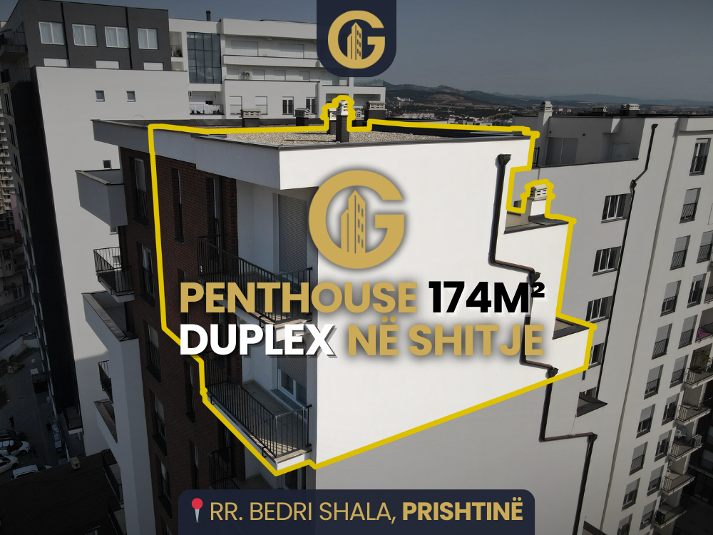 Penthouse duplex 174m² in vendita, Prishtinë