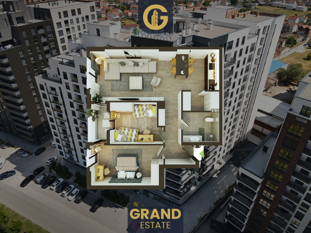 Apartamento de 94.9m² en venta, 3er piso, Ferizaj (2)
