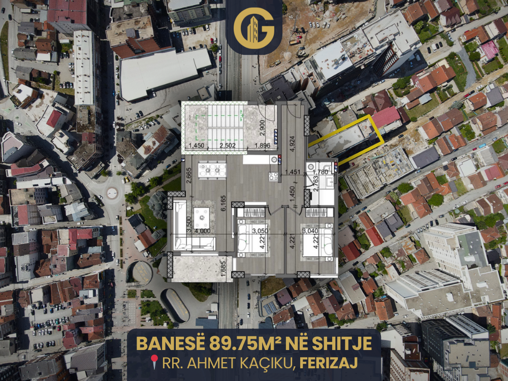 Banesë 89.75m² në shitje, kati 10, Ferizaj