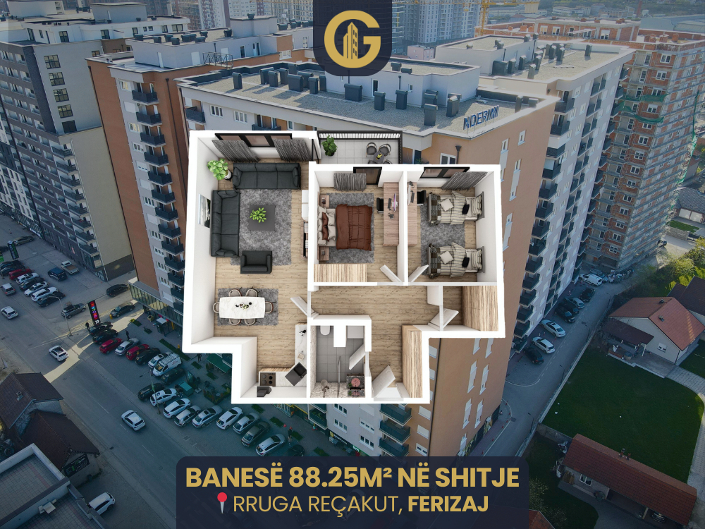 Banesë 88.25m² në shitje, Ferizaj