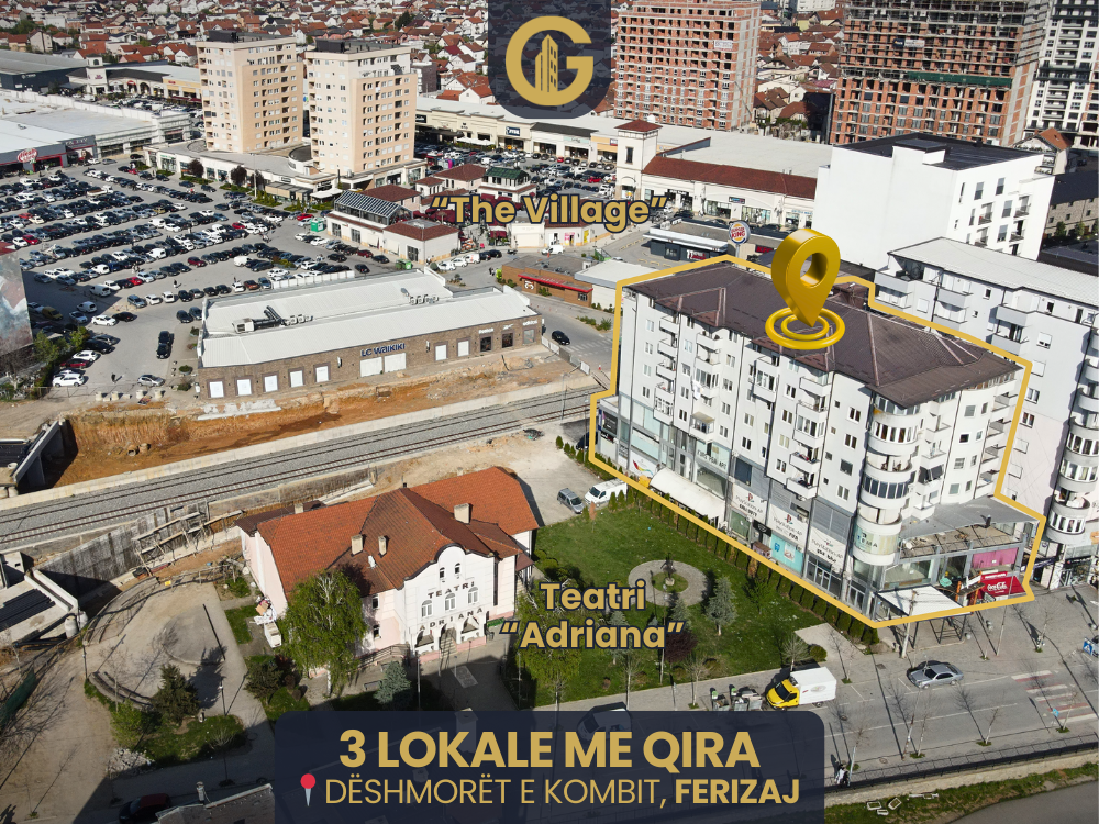 3 lokale me qira te teatri, Ferizaj