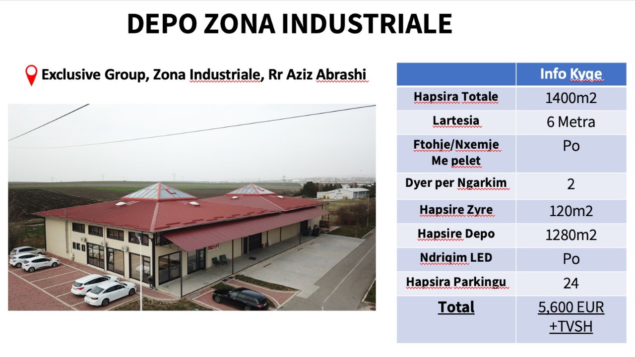 Entrepôt zone industrielle