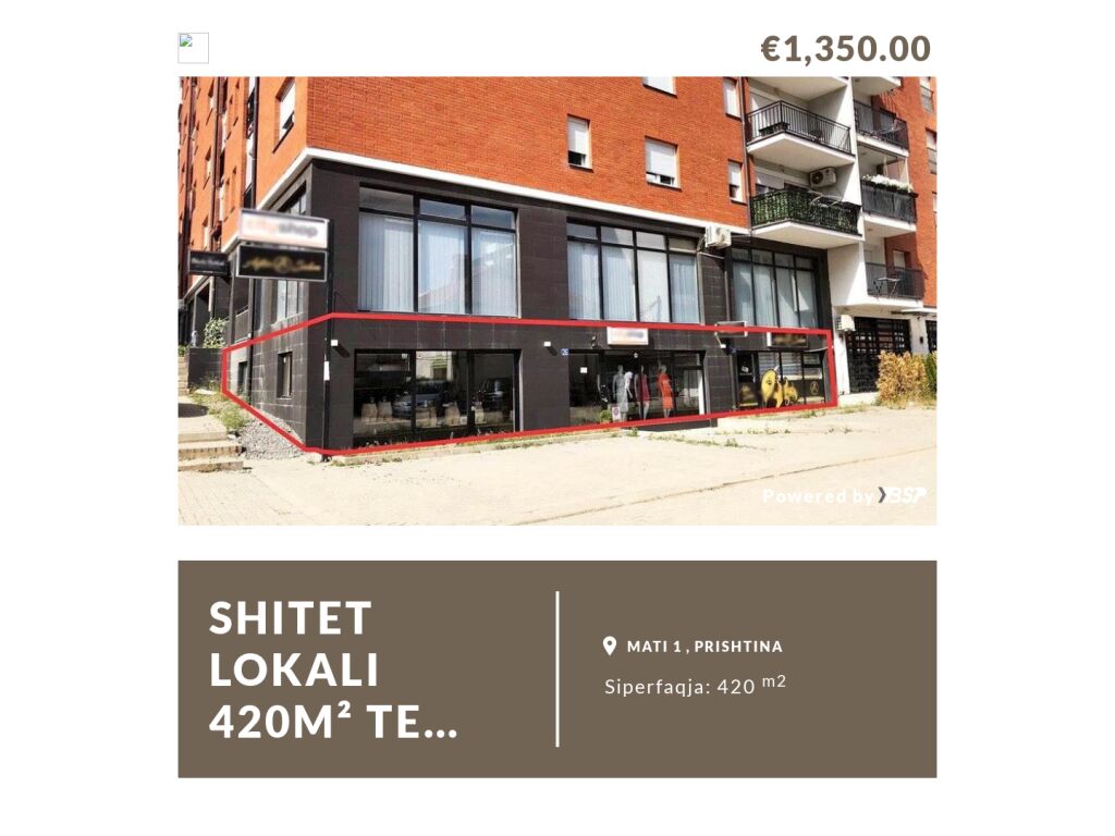 Local comercial de 420m² en Mati 1 // Prishtinë