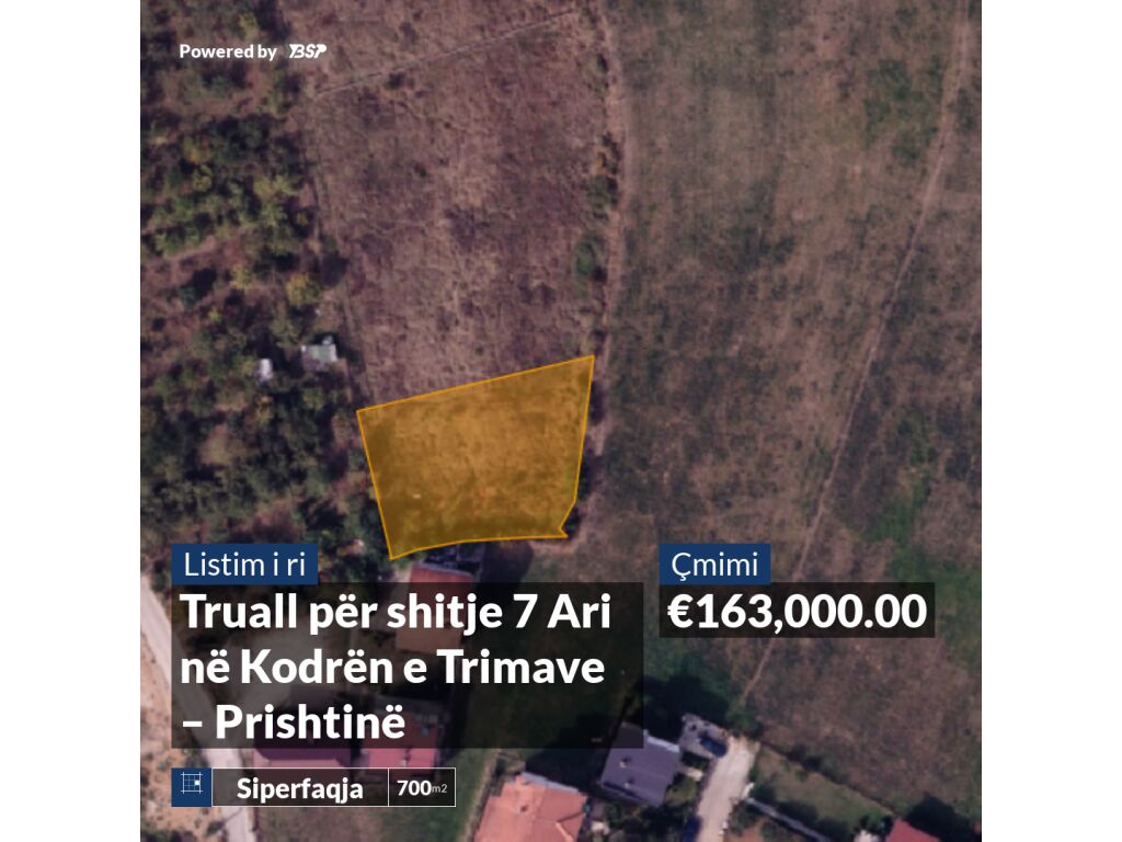 Truall për shitje 7 ari në kodrën e trimave – Prishtinë