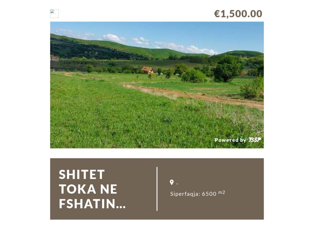 Land for sale in zebinc village // novobërdë