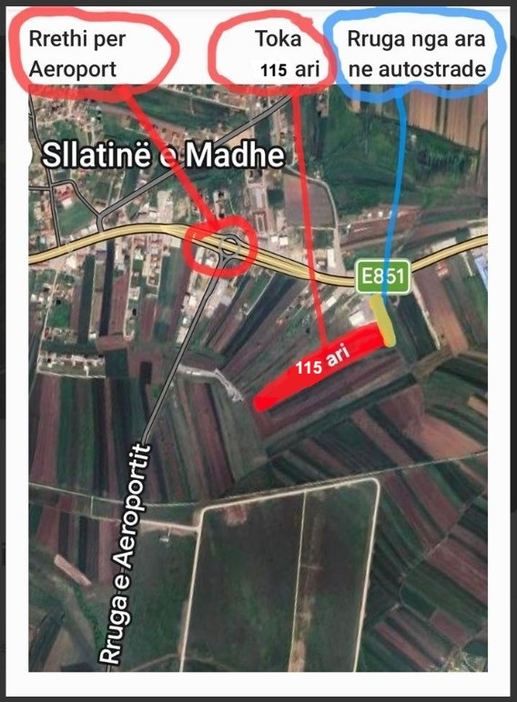 Terreno en venta cerca del aeropuerto en sllatine