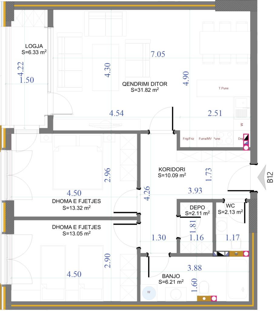 Apartamento en venta 95.71m² – Complejo elena / nueva Pristina (2)
