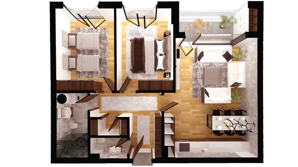Wohnung zu verkaufen 86,92m² – Elena komplex / neue Prishtina (3)
