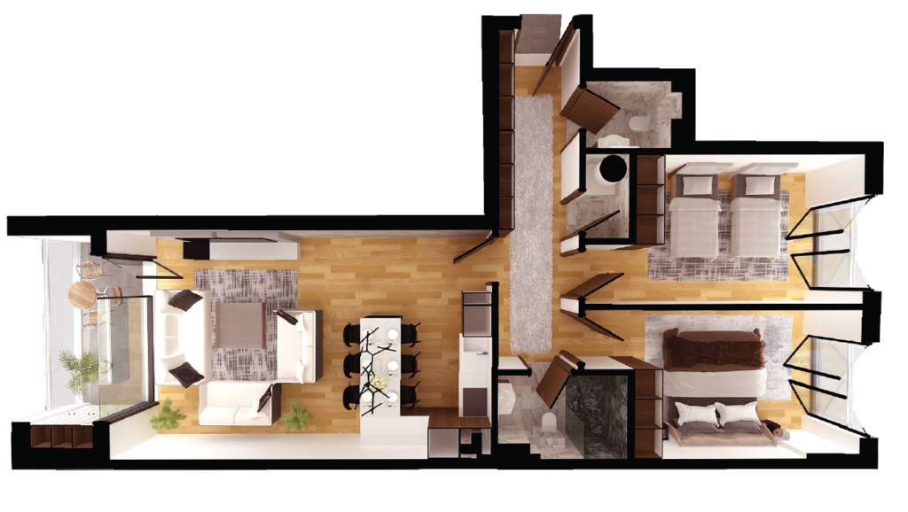 Apartamento en venta 92.06m² – Complejo elena / Prishtina nueva (3)
