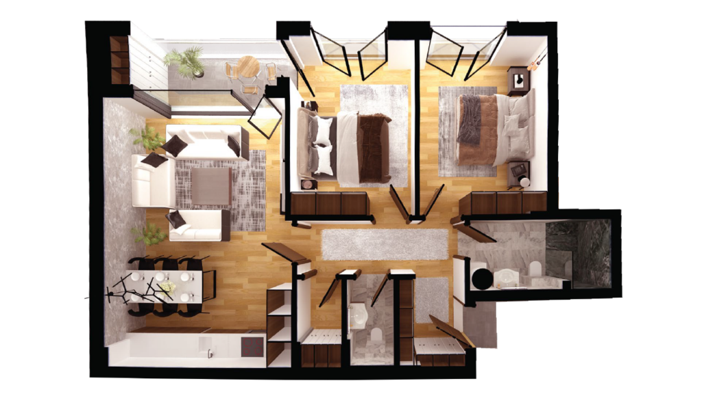 Apartamento à venda 88,84m² – Complexo elena / nova Prishtina (3)