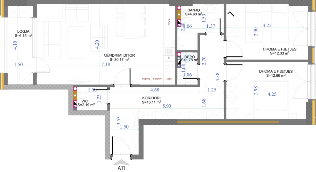 Apartamento en venta 98,90m² – Complejo elena / nueva Pristina (2)