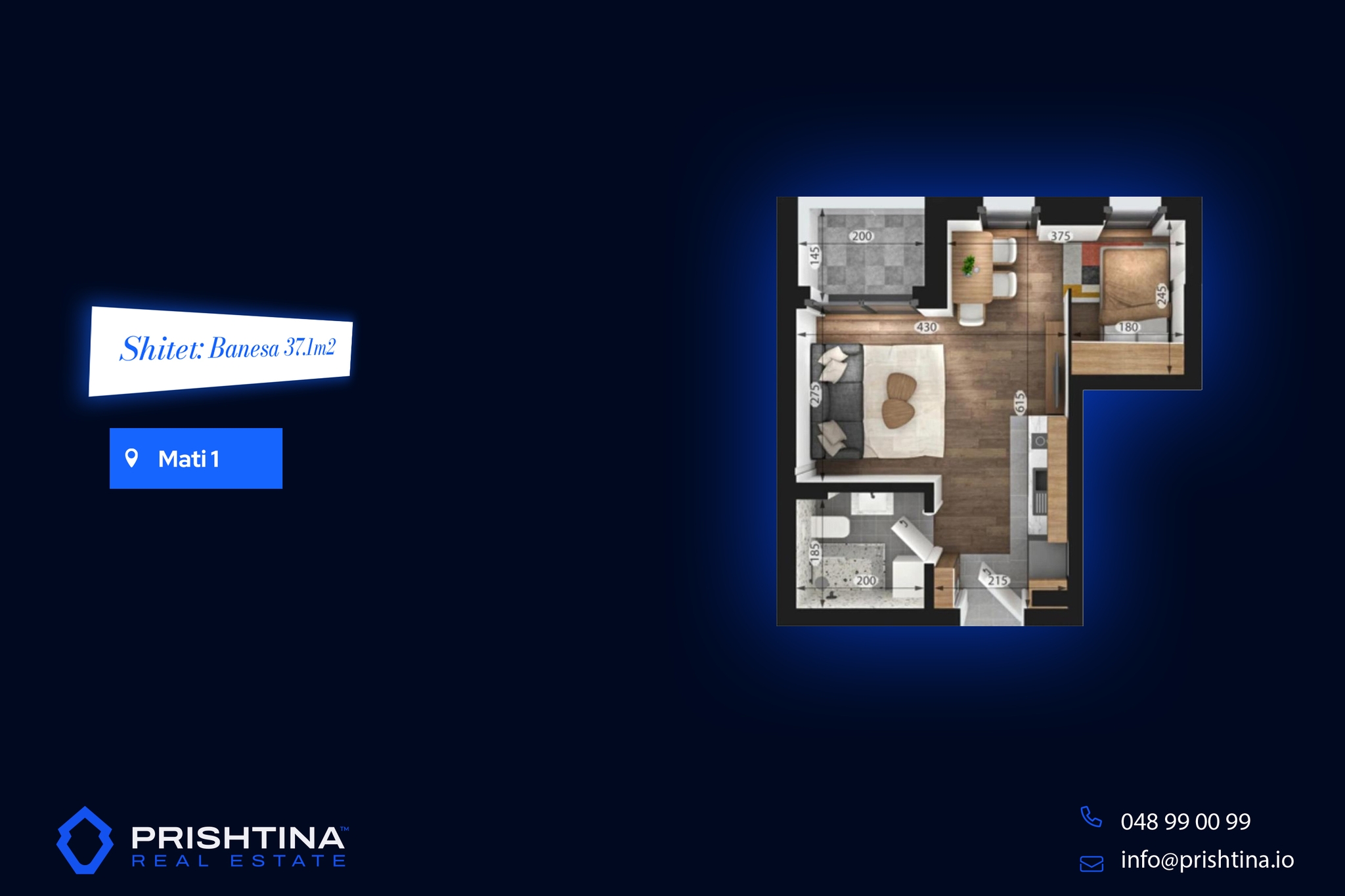 Apartamento en venta 37,1m² + 3m² de almacenamiento en Mati 1