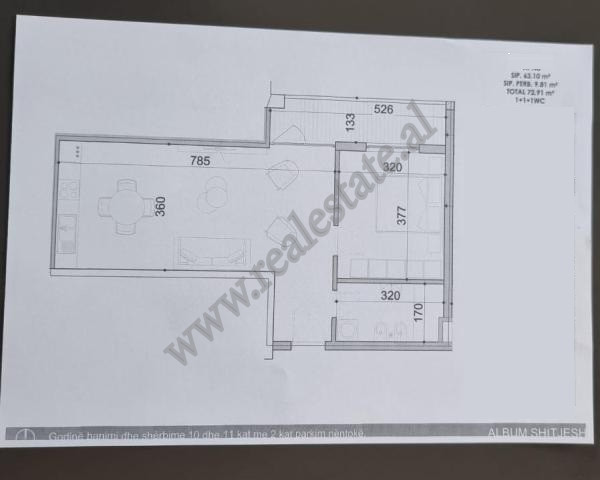 Apartamento de um quarto à venda perto do complex vizion plus em Tirana, albânia (3)