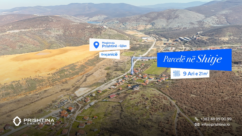 Parcel for sale 9 ares and 21 m² in Graçanicë (2)