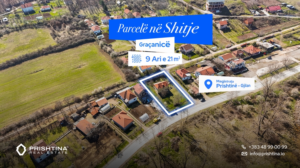 Parcel for sale 9 ares and 21 m² in Graçanicë (3)