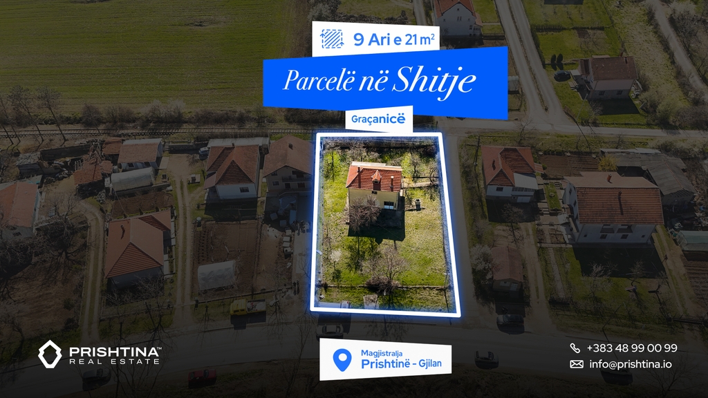 Parcel for sale 9 ares and 21 m² in Graçanicë (4)