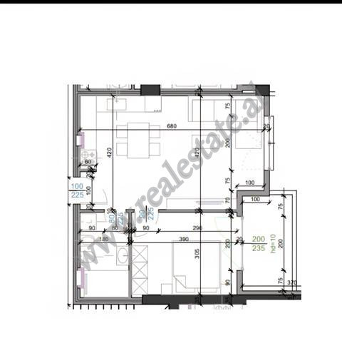 Appartement une chambre à vendre à sol residence, rue vllazen huta, Tirana, albanie (3)