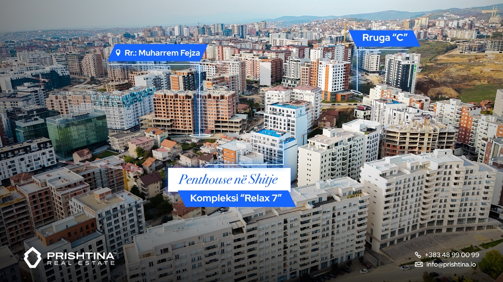 Penthouse à vendre 145,36m² + terrasse de 70m² à Muharrem fejza