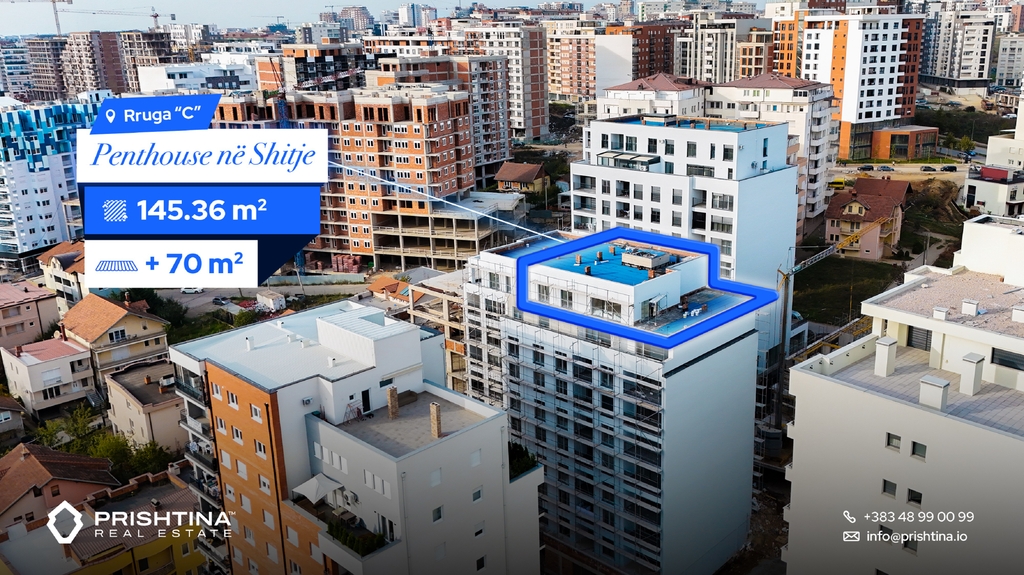 Penthouse à vendre 145,36m² + terrasse de 70m² à Muharrem fejza (2)