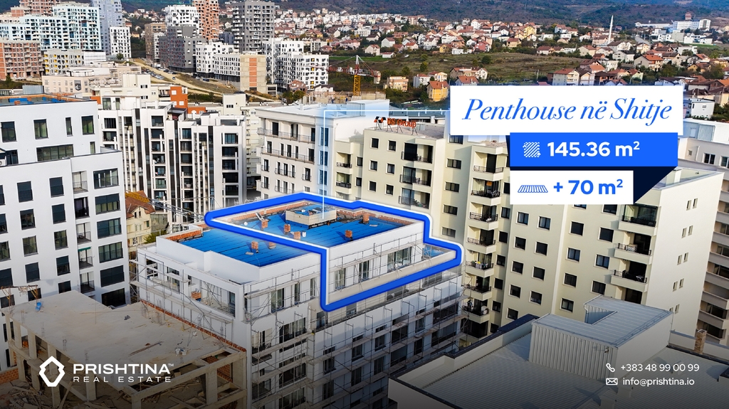 Penthouse à vendre 145,36m² + terrasse de 70m² à Muharrem fejza (3)