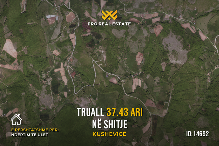 Terrain 37,43 ari pour vente à kushevicë, Podujevë