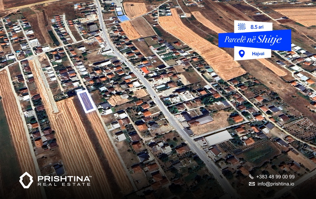 Land for sale in hajvali, Ulpiana e re 8.5 ares