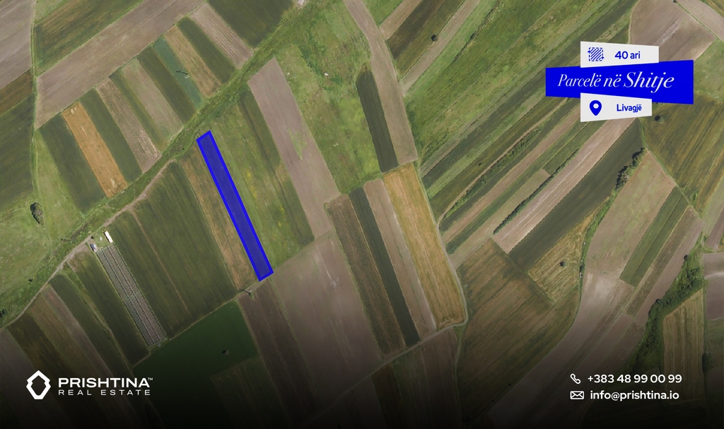 Terreno à venda em livagje – 40 ares & 14 ares