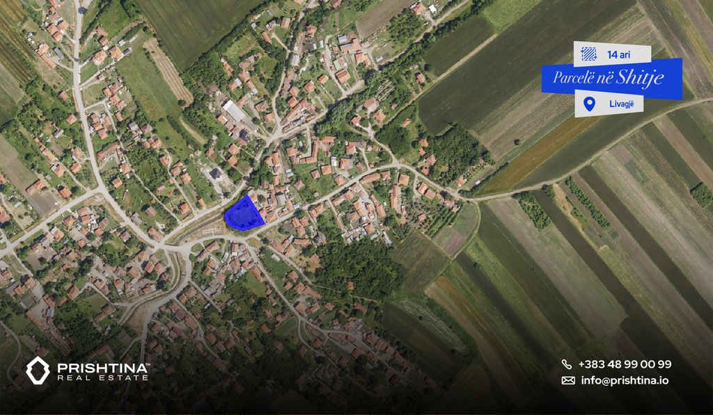 Terreno à venda em livagje – 40 ares & 14 ares
