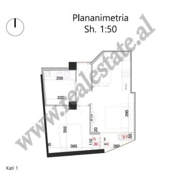 Einzimmerwohnung zum verkauf im don bosko-viertel in Tirana, albanien (3)