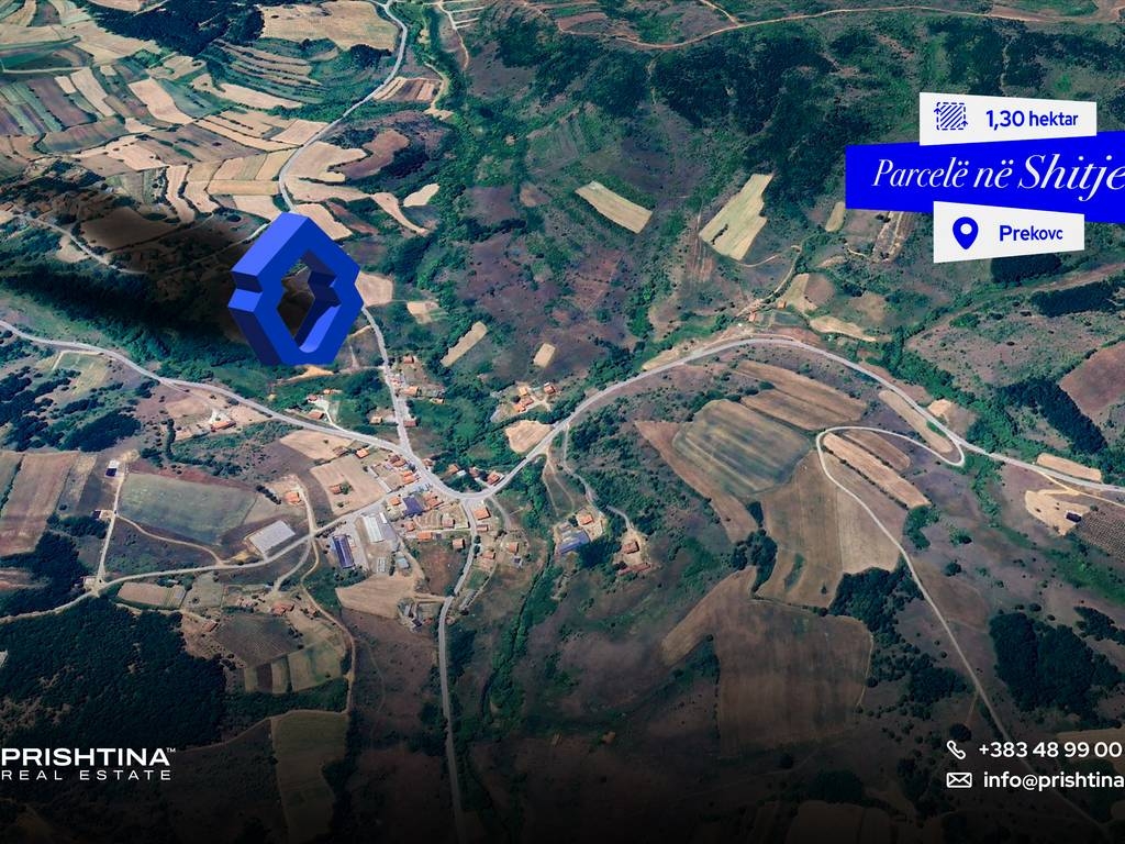 Land for rent 1 hectare and 30 ari in novobërdë
