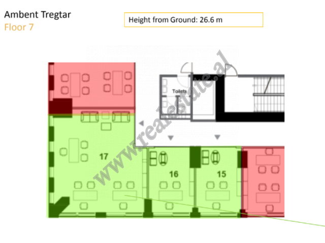 Büroräume zum verkauf im downtown one in Tirana (5)