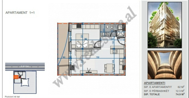 Apartamentos en venta en la calle mine peza en Tirana