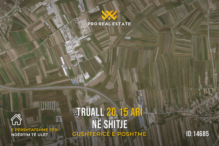 Terrain de 20,15 ari à #vente à gushtericë e poshtme