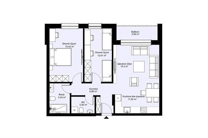 Appartement 84,14m² à vendre à Prizren (3)