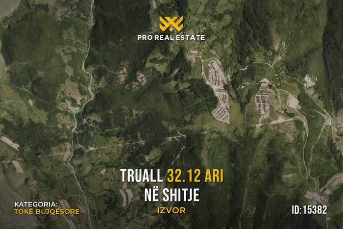 Terrain 32,12 ari pour vente à izvor