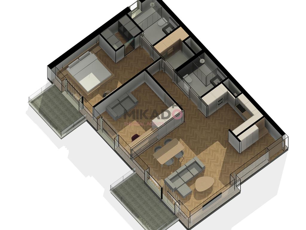 Apartment 2+1+2 with post parking - delijorgji complex!