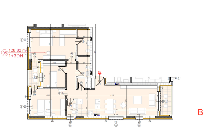 Apartment 128.82m² for sale in Prizren