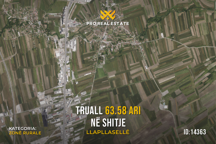 Grundstück 63,58 ari zum #verkauf in llapllasellë