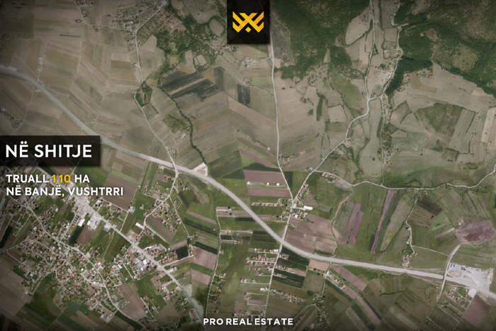 Terrain 1,10 ha à #vente à banjë, Vushtrri.